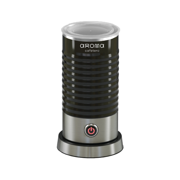 Espumador de leche eléctrico para hogar de 100 ml antiadherente, color negro