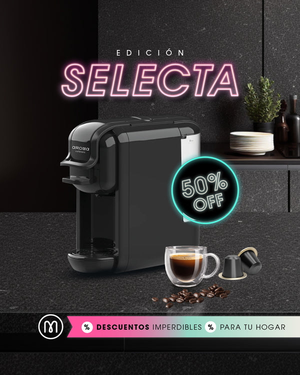 Cafetera para café molido y en cápsulas para café espresso o largo