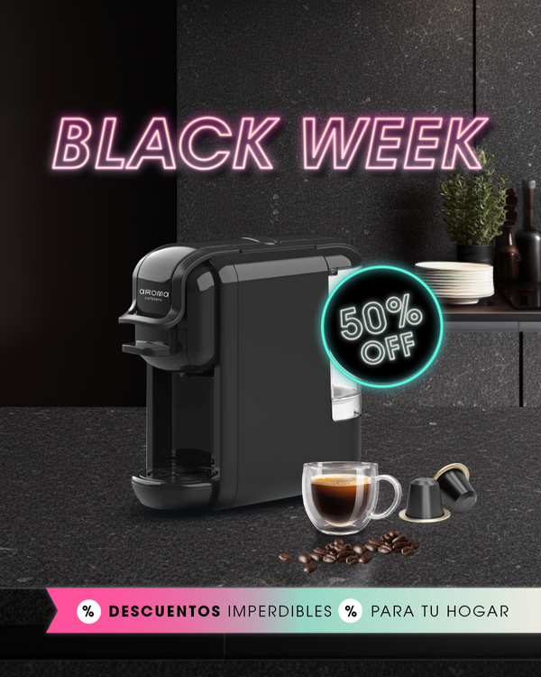 Cafetera para café molido y en cápsulas para café espresso o largo