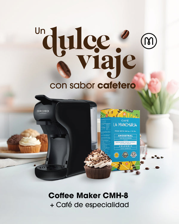 combo cafetera cápsula tipo nespresso