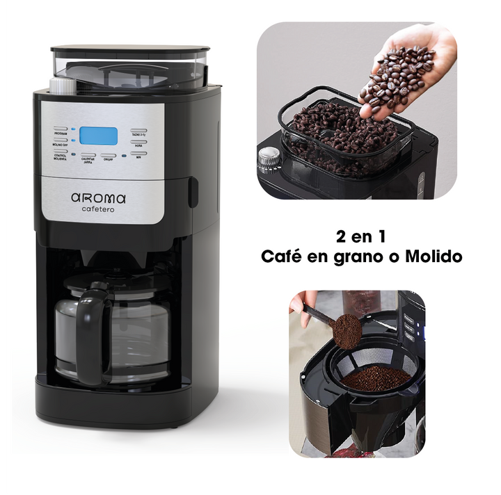 Cafetera tipo goteo marca aroma cafetero