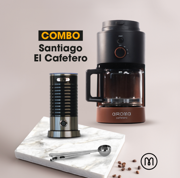 Combo de máquina de hacer café por goteo con cuchara pinza medidora